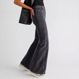 Free People Florence Flare Leg High in Black 27